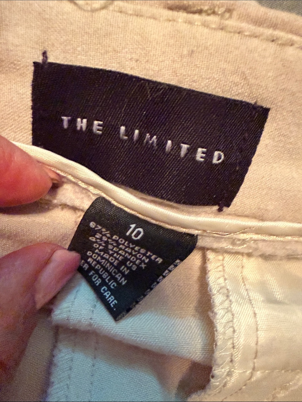 The Limited Cream Women's Pants